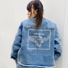 画像14: 【2026.04.07再入荷】PeeTee. (ピーティー) “LOVE AND PEACE CUTOFF DENIM JACKET” (14)