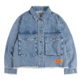 画像2: PeeTee. (ピーティー) “LOVE AND PEACE CUTOFF DENIM JACKET” (2)