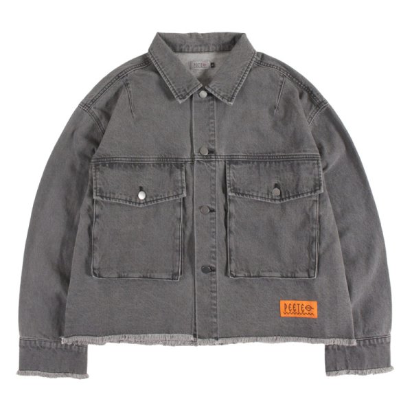 画像2: PeeTee. (ピーティー) “LOVE AND PEACE CUTOFF DENIM JACKET” (2)