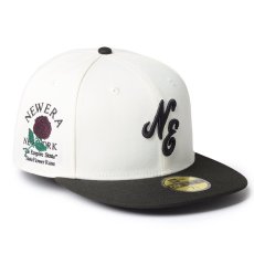 画像1: NEWERA（ニューエラ）“59FIFTY クラシックロゴ クローム/ブラック” (1)