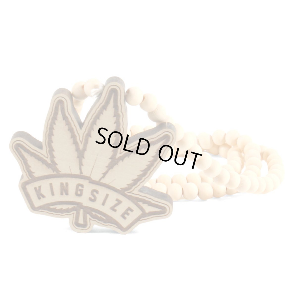 画像1: KINGSIZE（キングサイズ）“LEAF WOOD NECKLACE” (1)