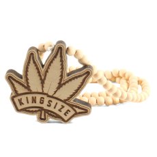 画像1: KINGSIZE（キングサイズ）“LEAF WOOD NECKLACE” (1)
