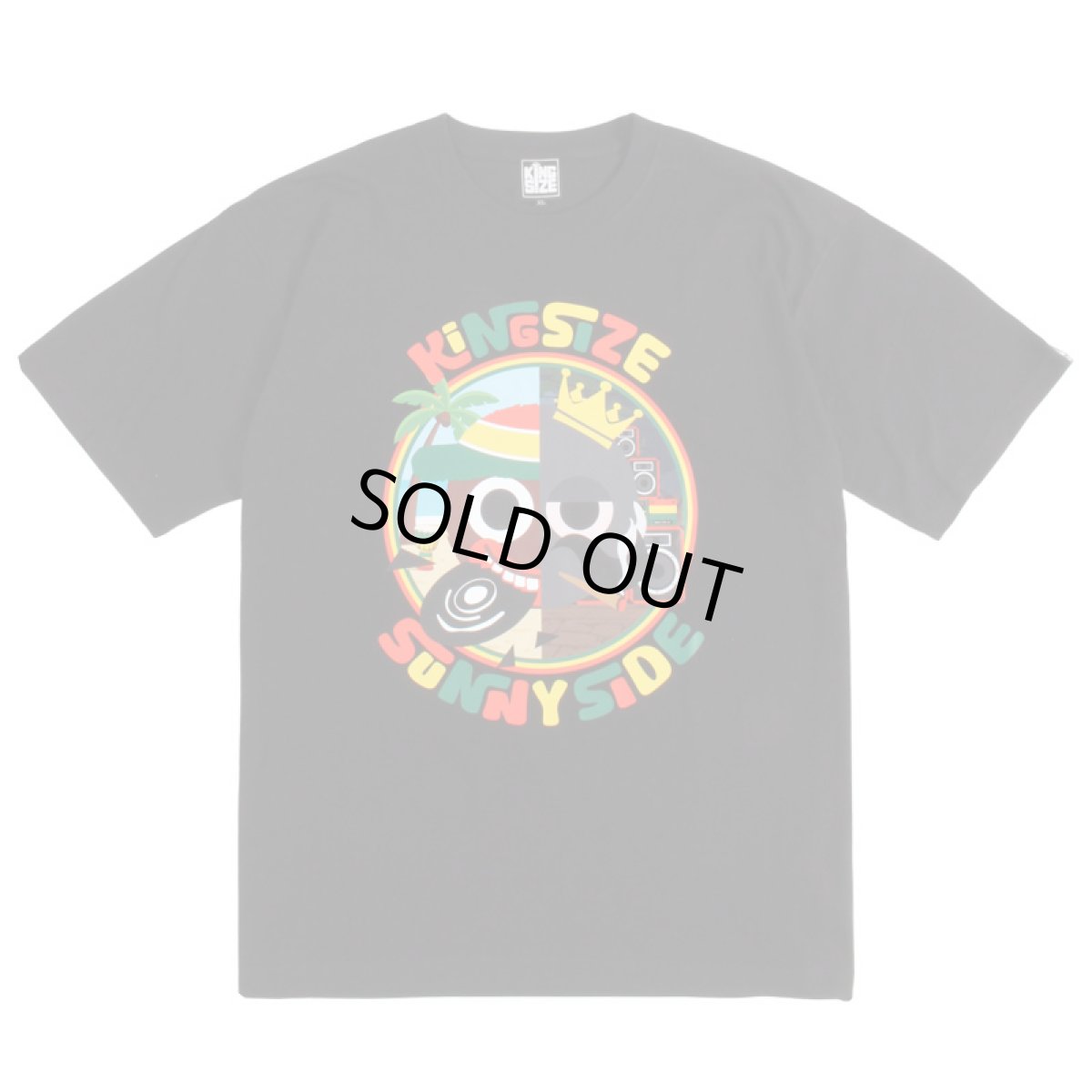 画像1: 【2026.04.03再入荷】KINGSIZE（キングサイズ）x SUNNY SIDE RECORDS “KS / SUNNY SIDE TEE” (1)