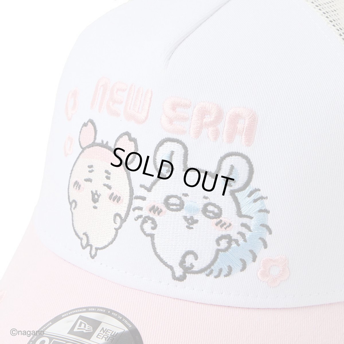 画像8: 【キッズ】NEWERA（ニューエラ）“Youth 9FORTY A-Frame トラッカー ちいかわ / モモンガ・古本屋 ピンク” (8)