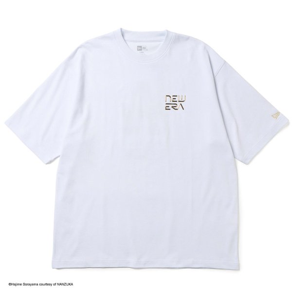 画像2: NEWERA（ニューエラ）“半袖 オーバーサイズド コットン Tシャツ HAJIME SORAYAMA ロサンゼルス・ドジャース TPU+グリッタープリント ホワイト” (2)