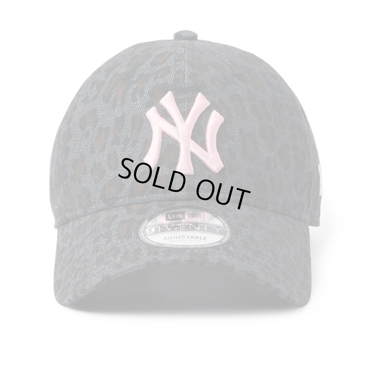 画像2: NEWERA（ニューエラ）“9TWENTY Leopard ニューヨーク・ヤンキース ブラック ピンク” (2)