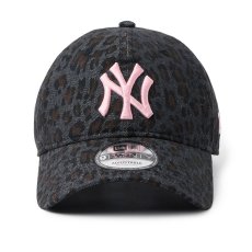 画像2: NEWERA（ニューエラ）“9TWENTY Leopard ニューヨーク・ヤンキース ブラック ピンク” (2)