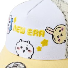 画像8: 【キッズ】NEWERA（ニューエラ）“Youth 9FORTY A-Frame トラッカー ちいかわ / ちいかわ・ハチワレ・うさぎ ホワイト/ソフトイエロー” (8)