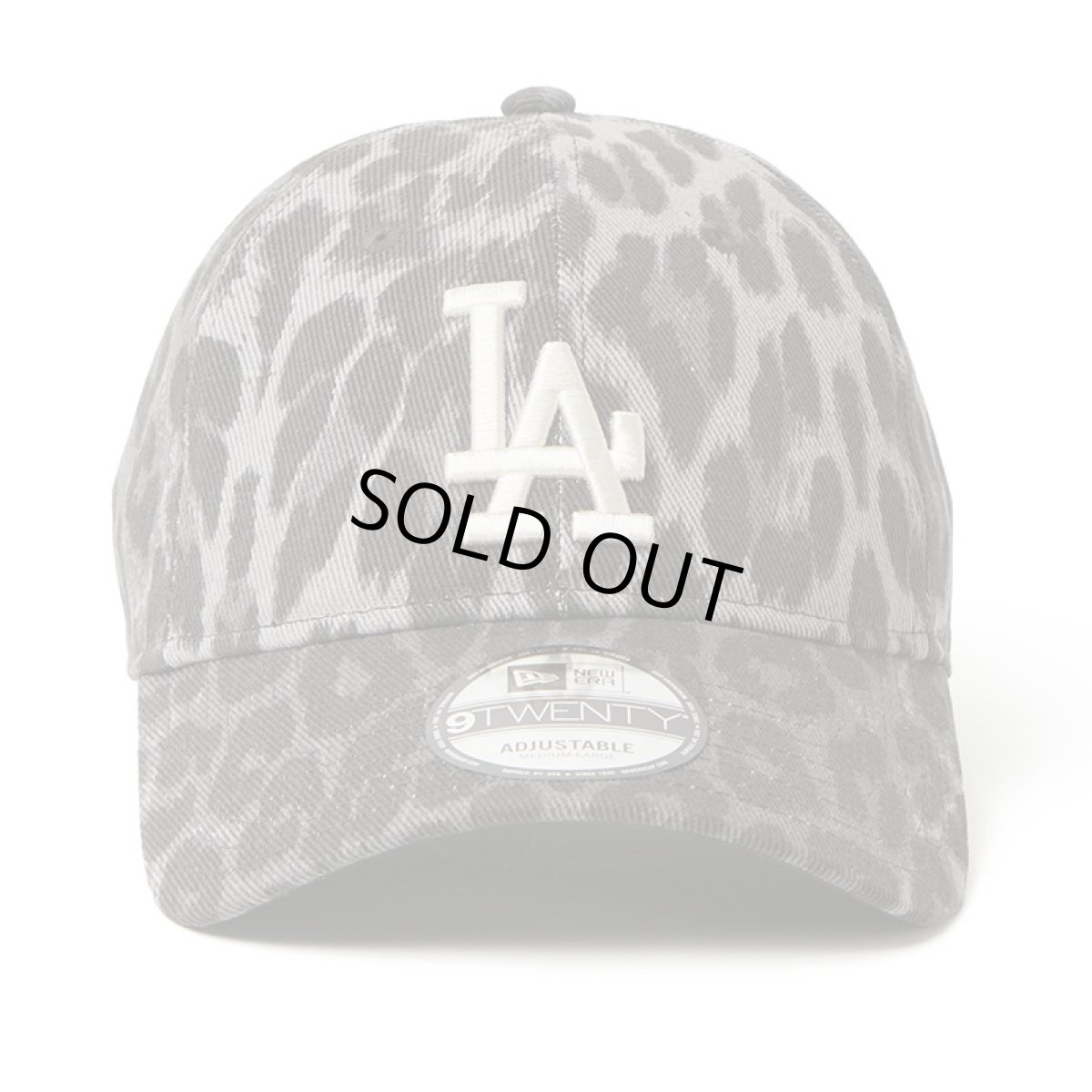 画像2: NEWERA（ニューエラ）“9TWENTY Leopard ロサンゼルス・ドジャース ブラック　アイボリー” (2)