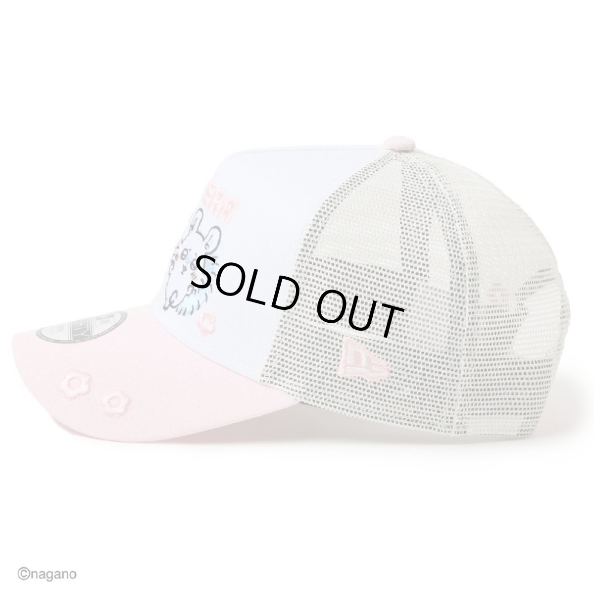 画像5: 【キッズ】NEWERA（ニューエラ）“Youth 9FORTY A-Frame トラッカー ちいかわ / モモンガ・古本屋 ピンク” (5)