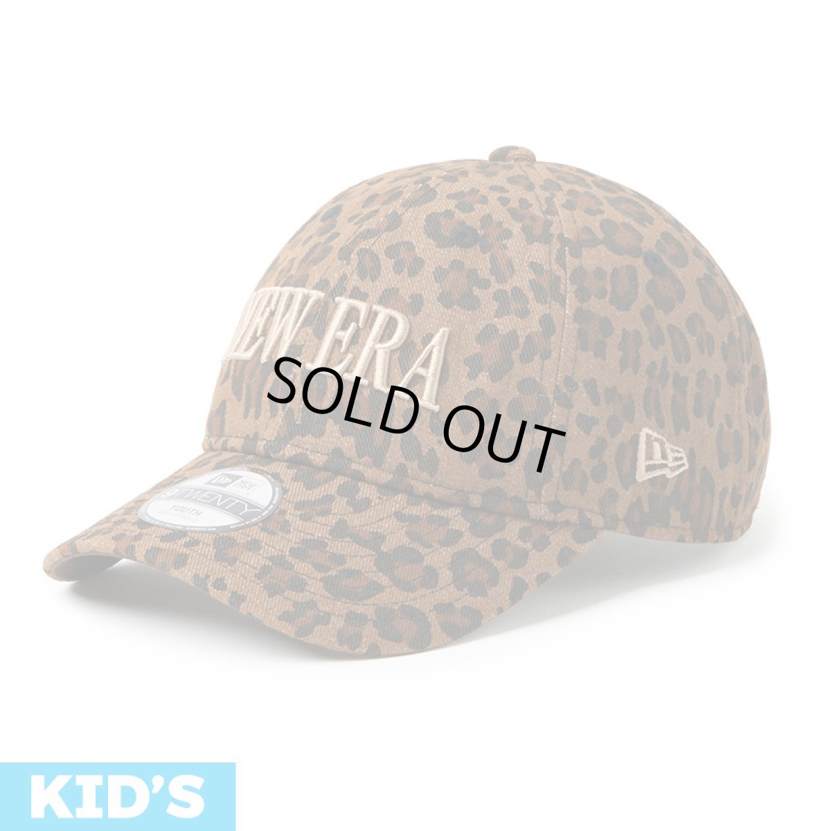 画像1: 【キッズ】NEWERA（ニューエラ）“Youth 9TWENTY Leopard ブラウン ベージュ” (1)