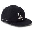 画像1: NEWERA（ニューエラ）“RC 9FIFTY ロサンゼルス・ドジャース フレンチリネン ブラック” (1)