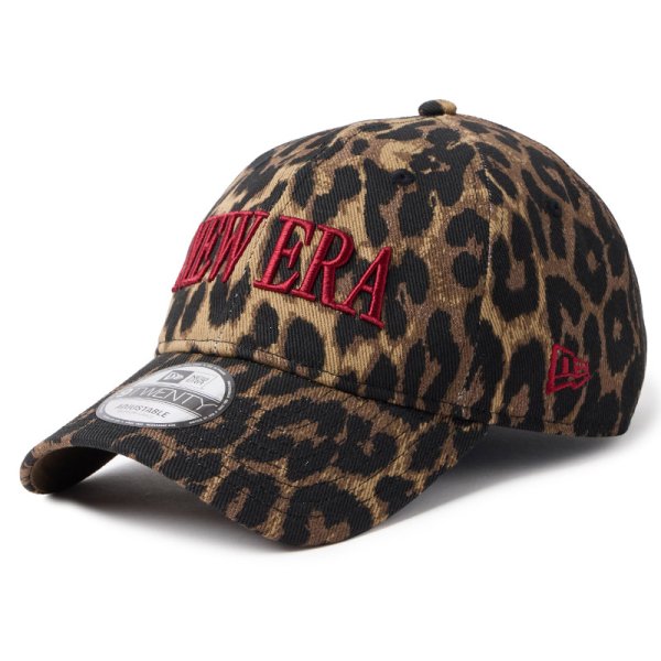 画像1: NEWERA（ニューエラ）“9TWENTY Leopard ブラウン レッド” (1)