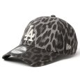 画像1: NEWERA（ニューエラ）“9TWENTY Leopard ロサンゼルス・ドジャース ブラック　アイボリー” (1)