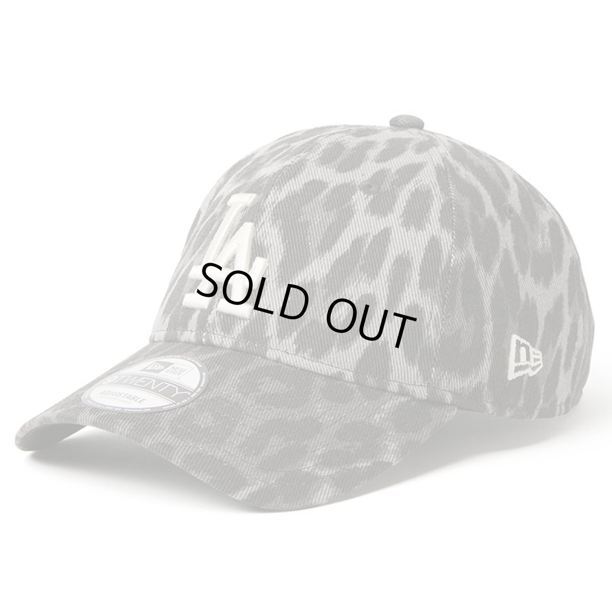 画像1: NEWERA（ニューエラ）“9TWENTY Leopard ロサンゼルス・ドジャース ブラック　アイボリー” (1)