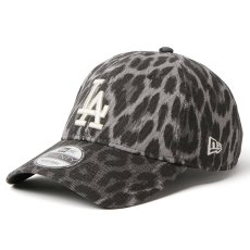 画像1: NEWERA（ニューエラ）“9TWENTY Leopard ロサンゼルス・ドジャース ブラック　アイボリー” (1)