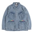 画像1: KINGSIZE（キングサイズ）“RASTA LOGO DENIM JACKET” (1)