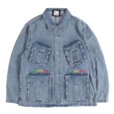 画像1: KINGSIZE（キングサイズ）“RASTA LOGO DENIM JACKET” (1)
