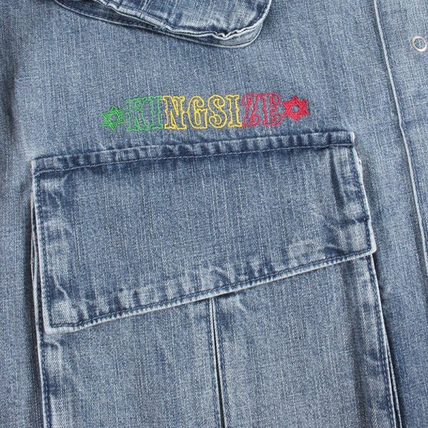 画像8: KINGSIZE（キングサイズ）“RASTA LOGO DENIM JACKET” (8)