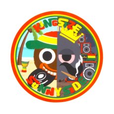 画像1: KINGSIZE（キングサイズ）x SUNNY SIDE RECORDS “KS / SUNNY SIDE STICKER” (1)