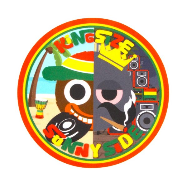 画像1: KINGSIZE（キングサイズ）x SUNNY SIDE RECORDS “KS / SUNNY SIDE STICKER” (1)