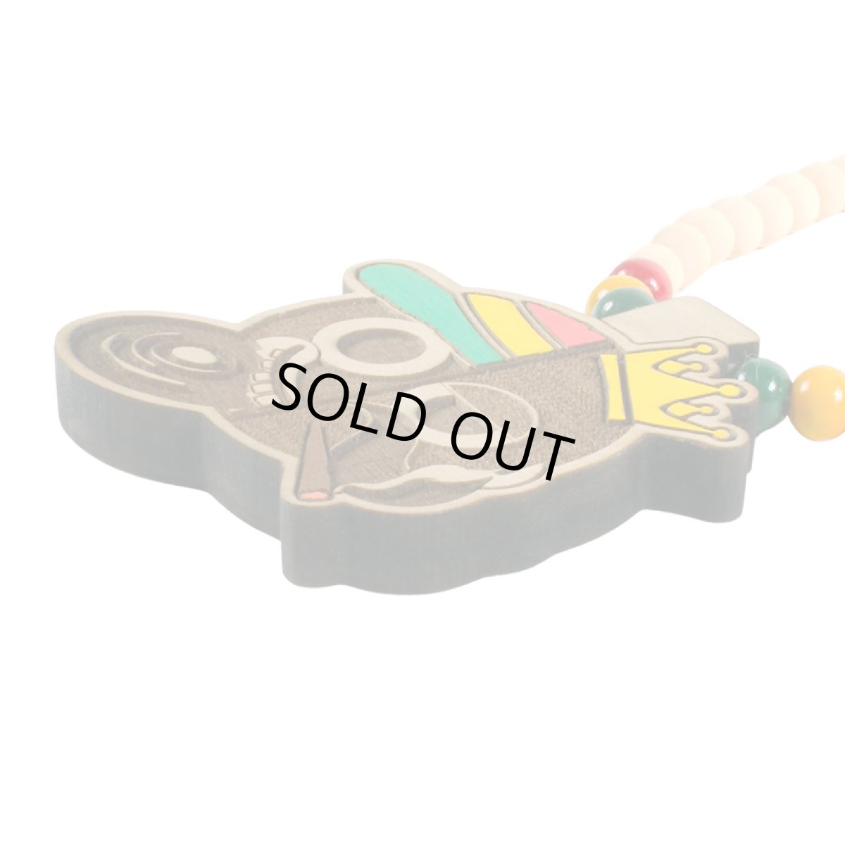 画像7: 【2026.04.03再入荷】KINGSIZE（キングサイズ）x SUNNY SIDE RECORDS “KS / SUNNY SIDE WOOD NECKLACE” (7)