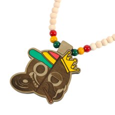 画像4: 【2026.04.03再入荷】KINGSIZE（キングサイズ）x SUNNY SIDE RECORDS “KS / SUNNY SIDE WOOD NECKLACE” (4)