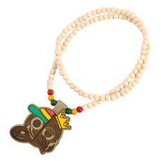 画像3: 【2026.04.03再入荷】KINGSIZE（キングサイズ）x SUNNY SIDE RECORDS “KS / SUNNY SIDE WOOD NECKLACE” (3)