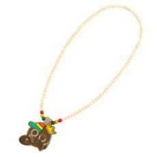 画像2: 【2026.04.03再入荷】KINGSIZE（キングサイズ）x SUNNY SIDE RECORDS “KS / SUNNY SIDE WOOD NECKLACE” (2)