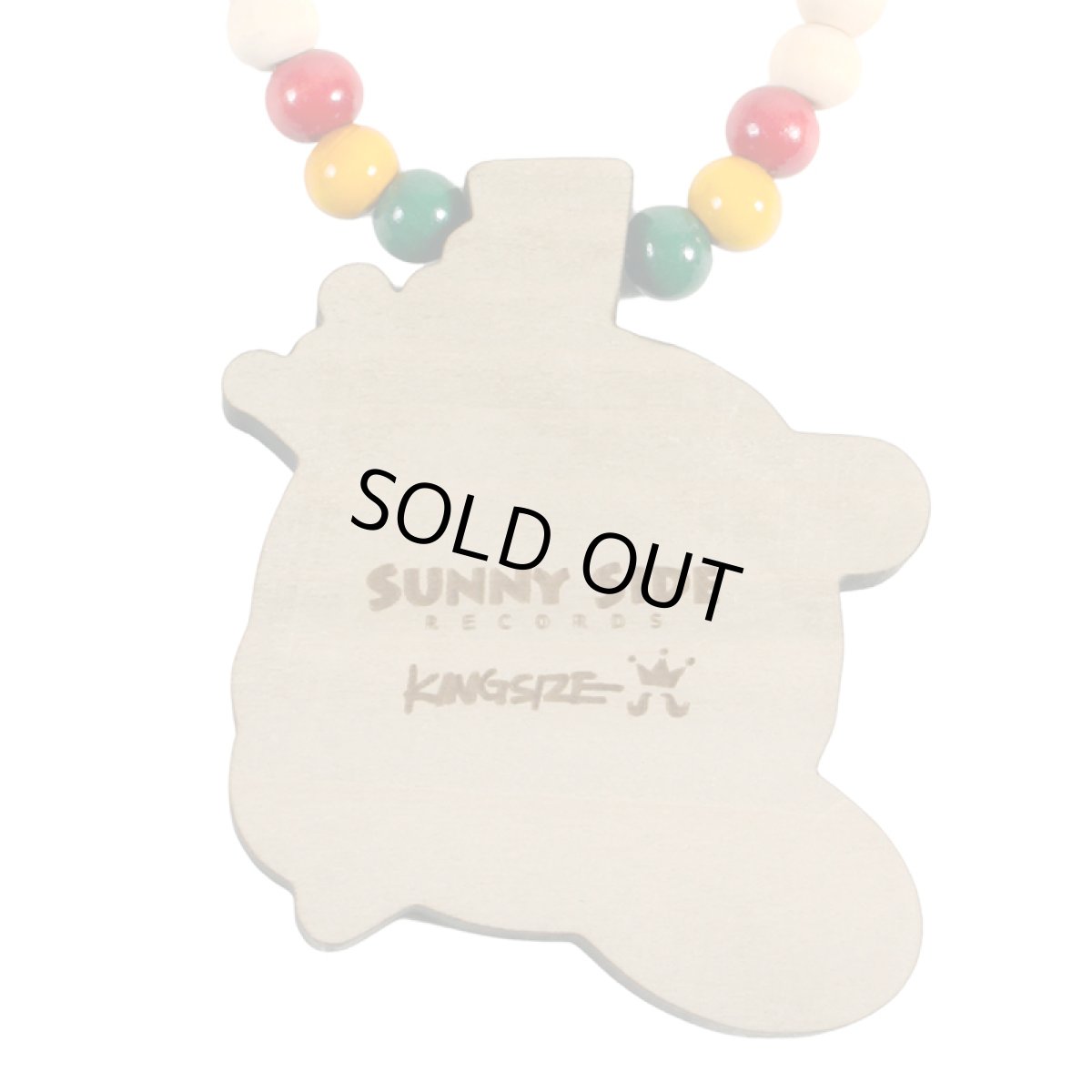 画像6: 【2026.04.03再入荷】KINGSIZE（キングサイズ）x SUNNY SIDE RECORDS “KS / SUNNY SIDE WOOD NECKLACE” (6)