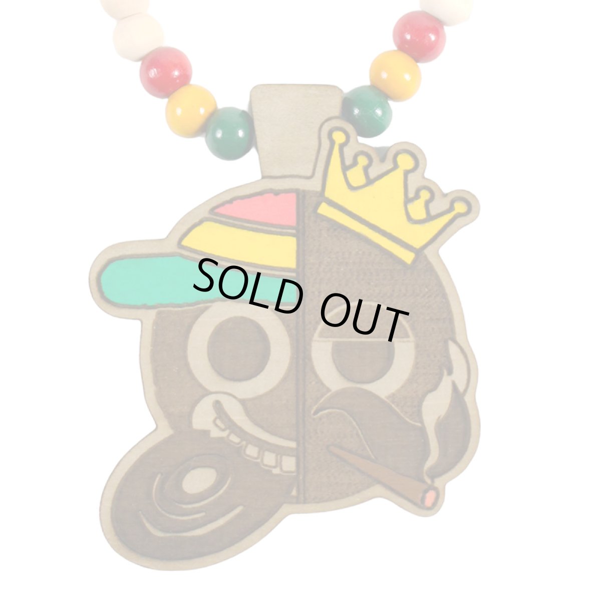 画像5: 【2026.04.03再入荷】KINGSIZE（キングサイズ）x SUNNY SIDE RECORDS “KS / SUNNY SIDE WOOD NECKLACE” (5)