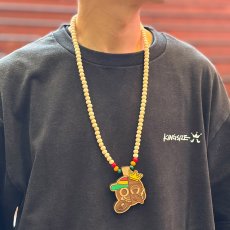 画像10: 【2026.04.03再入荷】KINGSIZE（キングサイズ）x SUNNY SIDE RECORDS “KS / SUNNY SIDE WOOD NECKLACE” (10)