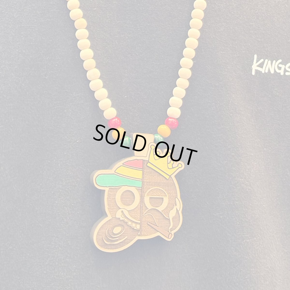 画像11: 【2026.04.03再入荷】KINGSIZE（キングサイズ）x SUNNY SIDE RECORDS “KS / SUNNY SIDE WOOD NECKLACE” (11)