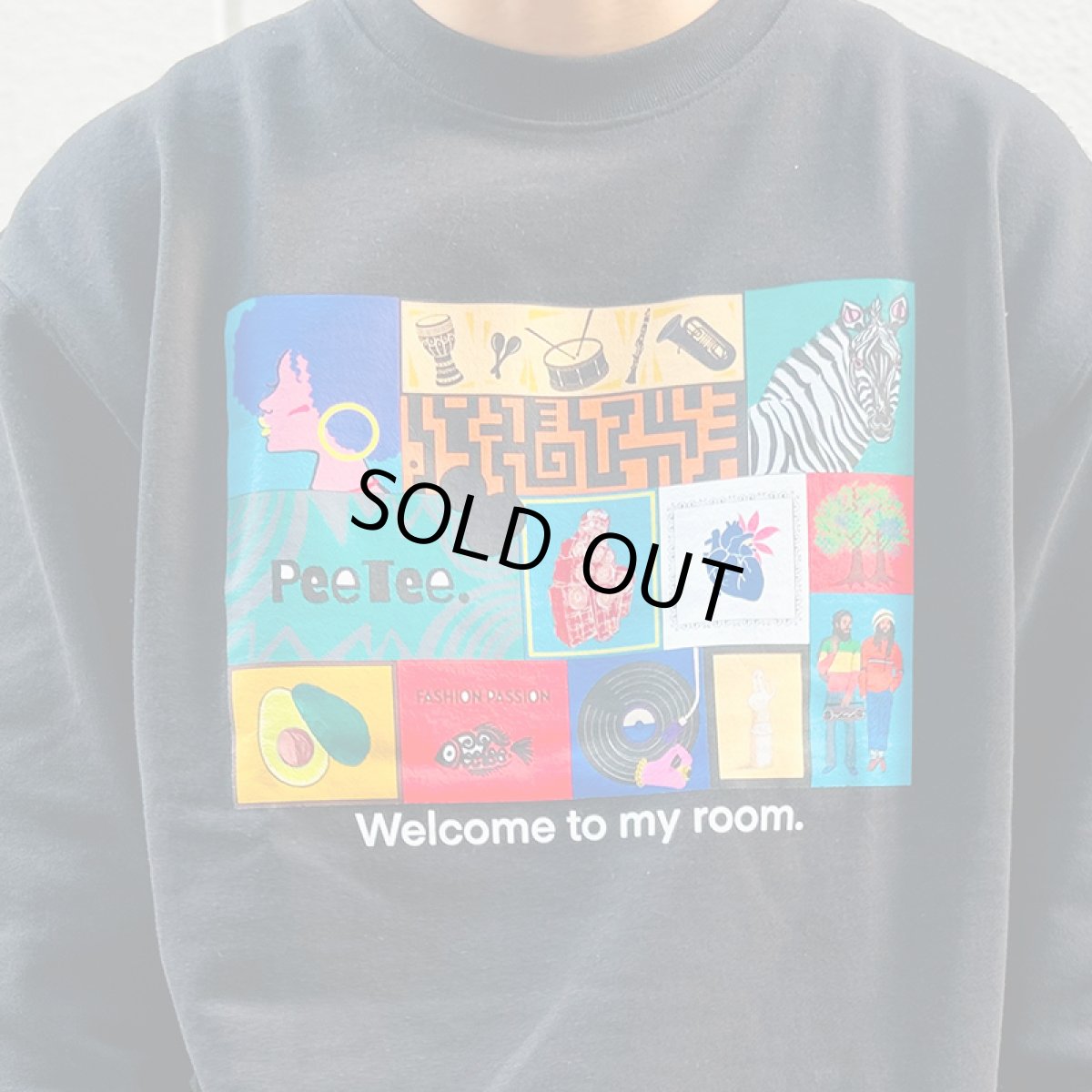 画像11: PeeTee. (ピーティー) “WELCOME TO MY ROOM CREW SWEAT” (11)
