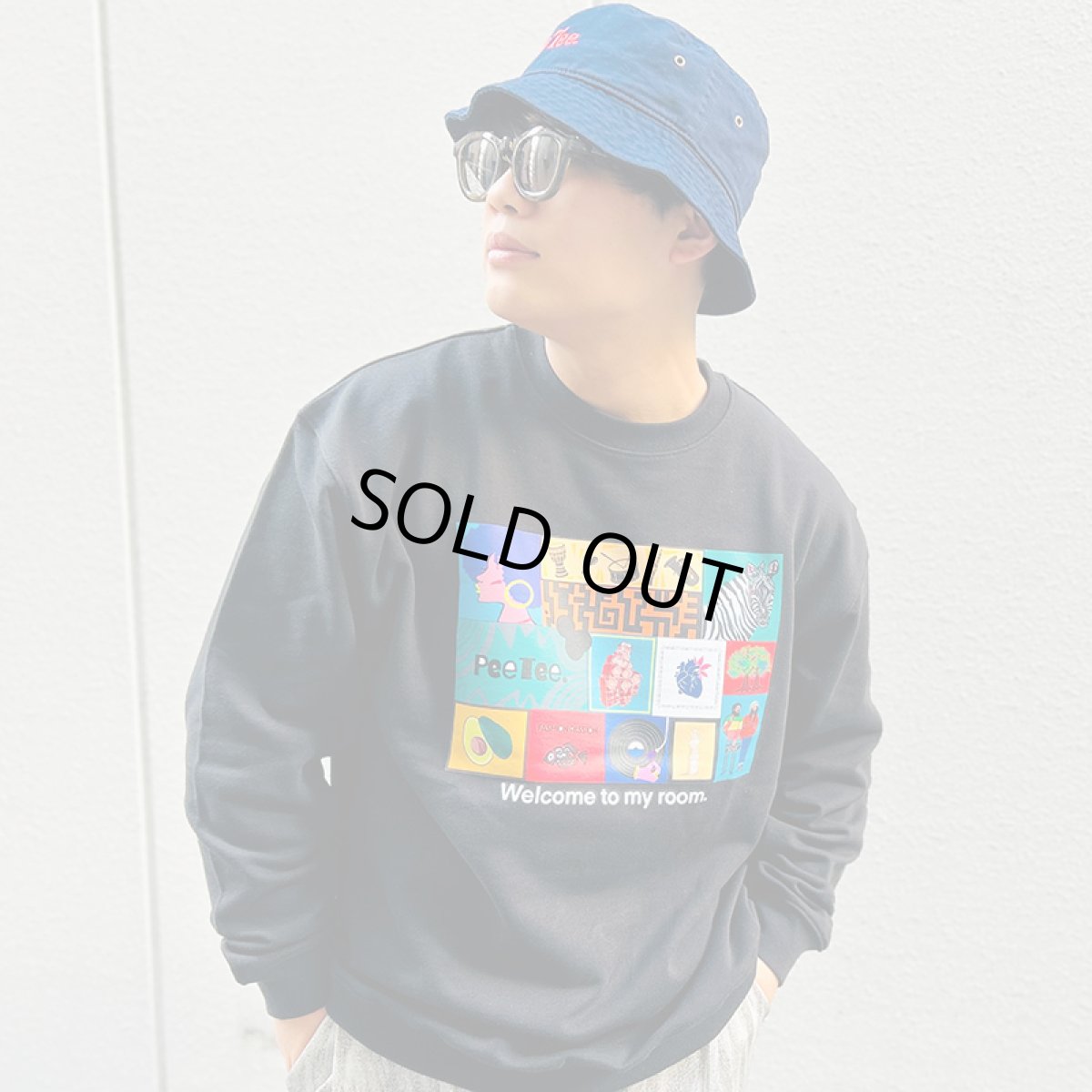 画像10: PeeTee. (ピーティー) “WELCOME TO MY ROOM CREW SWEAT” (10)