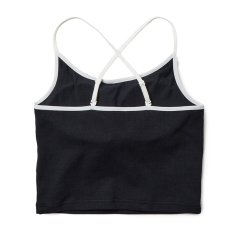 画像4: [レディース] NEWERA（ニューエラ）“Women's リブ クロップドキャミソール ブラック” (4)