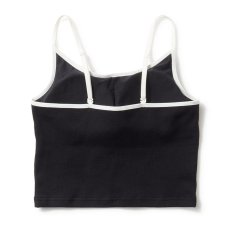 画像2: [レディース] NEWERA（ニューエラ）“Women's リブ クロップドキャミソール ブラック” (2)
