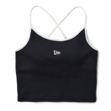画像3: [レディース] NEWERA（ニューエラ）“Women's リブ クロップドキャミソール ブラック” (3)