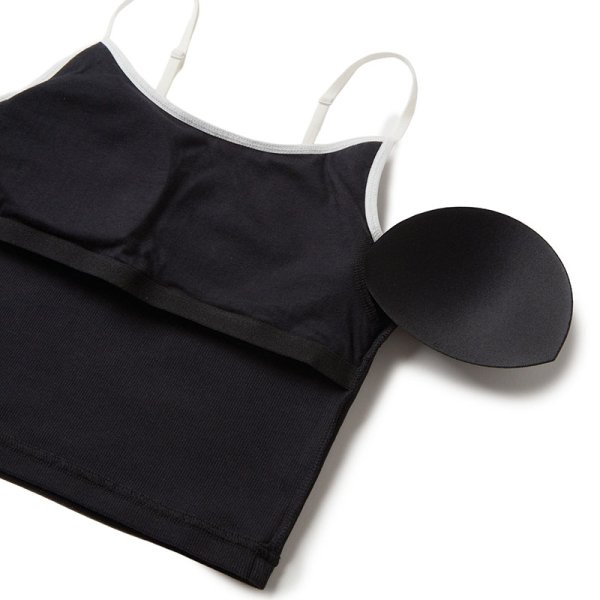 画像7: [レディース] NEWERA（ニューエラ）“Women's リブ クロップドキャミソール ブラック” (7)