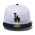 画像2: NEWERA（ニューエラ）“59FIFTY National Flag ロサンゼルス・ドジャース ホワイト ネイビーバイザー” (2)