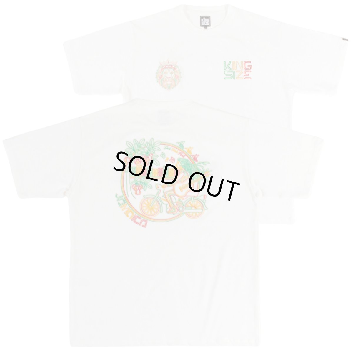 画像1: KINGSIZE（キングサイズ）“RASTA NEON TEE” (1)