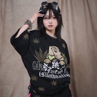 GALFY(ガルフィー) “ギャル男BIGロゴ大萌袖ロンTee” - DISSIDENT WEB SHOP