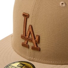 画像8: NEWERA（ニューエラ）“59FIFTY ロサンゼルス・ドジャース カモカラー カーキ/キャメル/ストーン” (8)