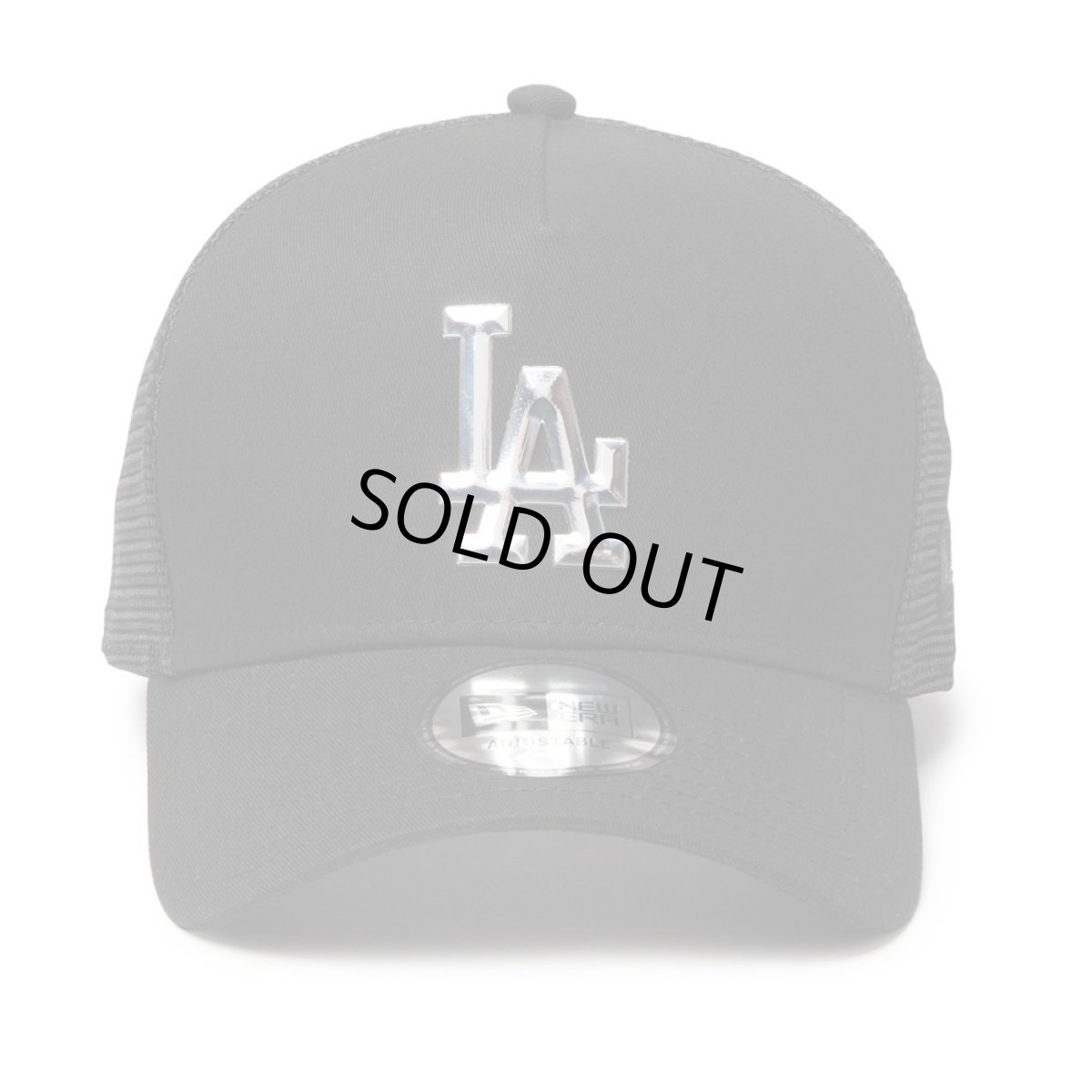 画像2: NEWERA（ニューエラ）“9FORTY A-Frame トラッカー ロサンゼルス・ドジャース TPUロゴ ブラック” (2)