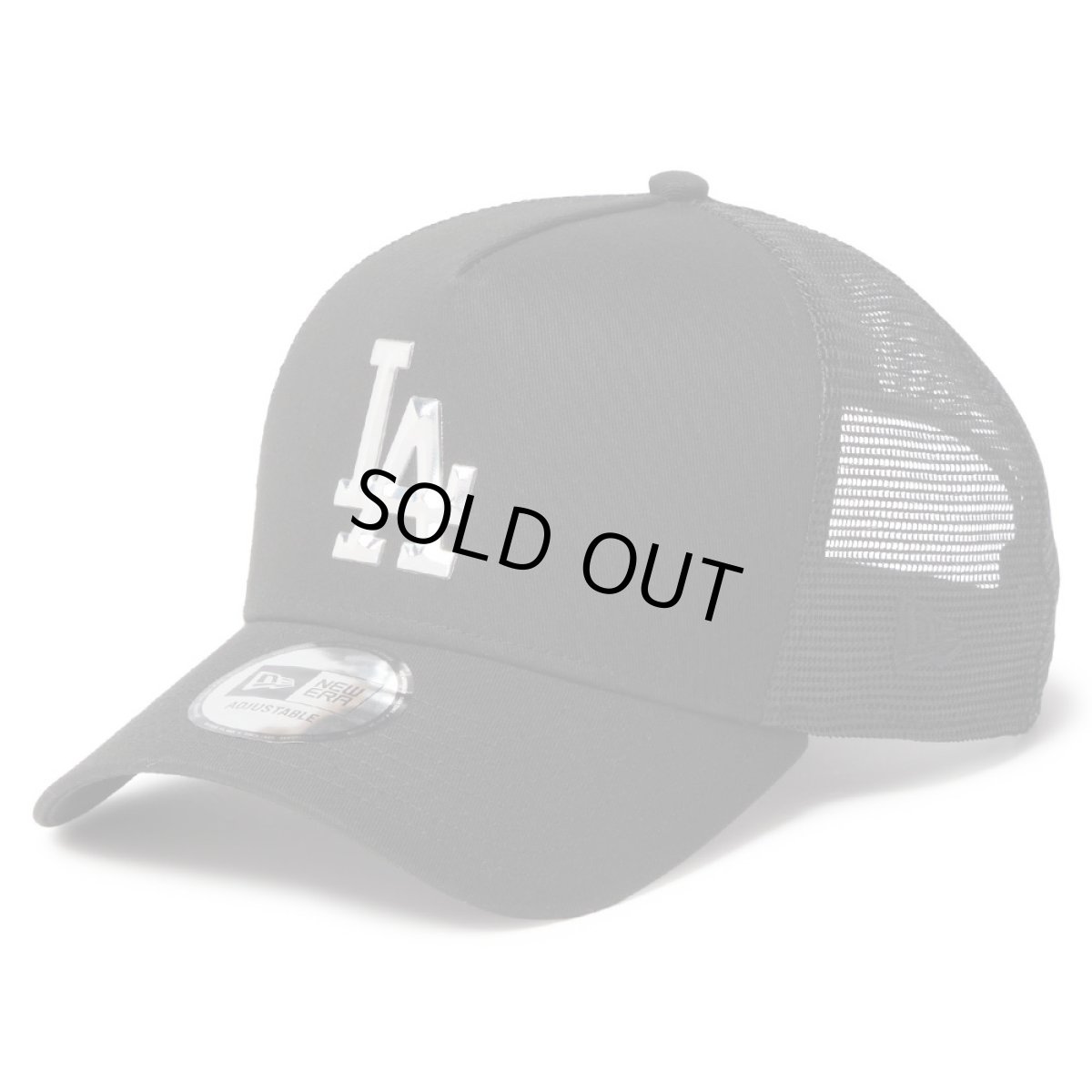 画像1: NEWERA（ニューエラ）“9FORTY A-Frame トラッカー ロサンゼルス・ドジャース TPUロゴ ブラック” (1)