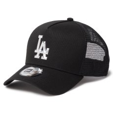 画像1: NEWERA（ニューエラ）“9FORTY A-Frame トラッカー ロサンゼルス・ドジャース TPUロゴ ブラック” (1)