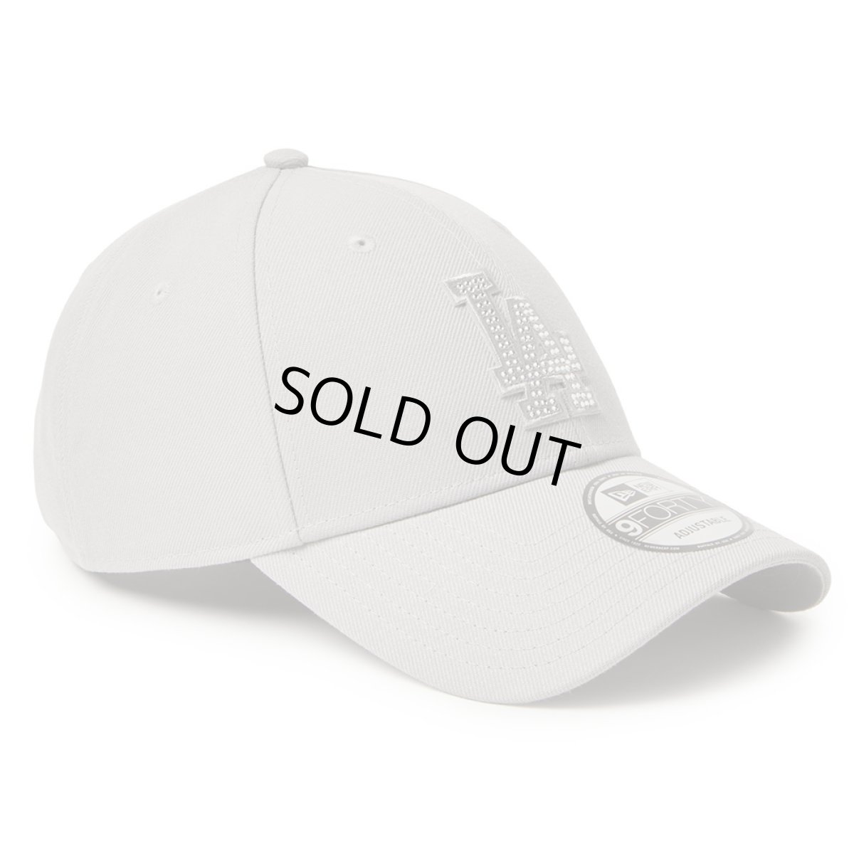 画像3: NEWERA（ニューエラ）“9FORTY Rhinestone ラインストーン ロサンゼルス・ドジャース グレー” (3)