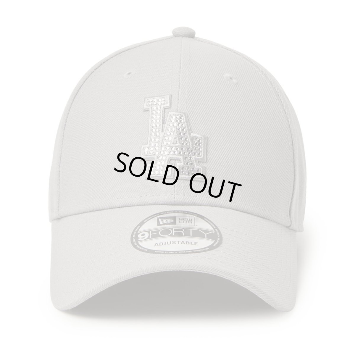 画像2: NEWERA（ニューエラ）“9FORTY Rhinestone ラインストーン ロサンゼルス・ドジャース グレー” (2)