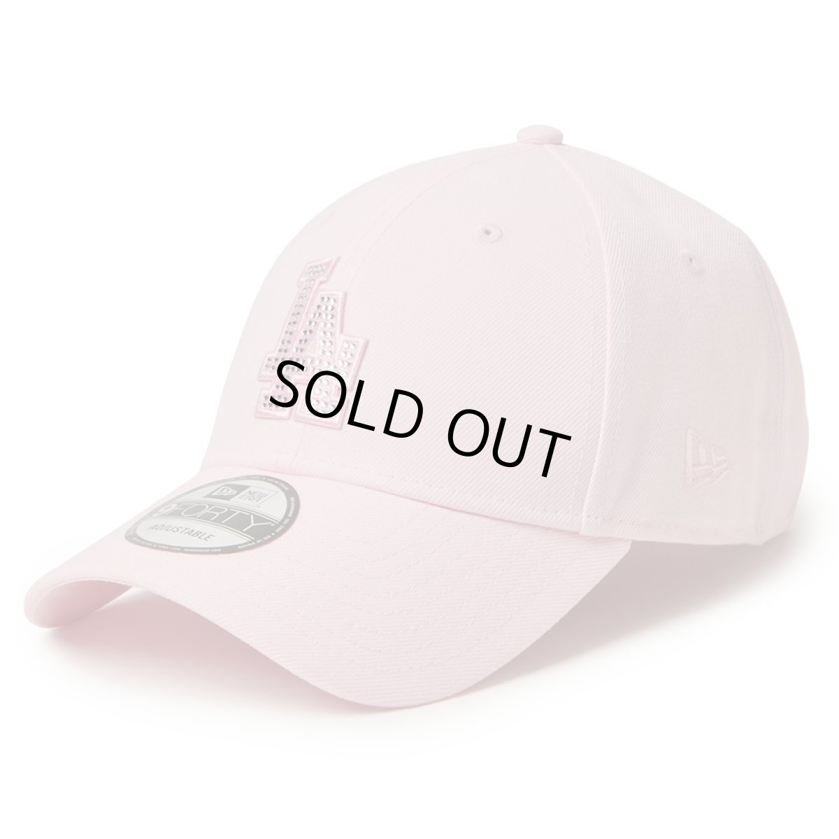 画像1: NEWERA（ニューエラ）“9FORTY Rhinestone ラインストーン ロサンゼルス・ドジャース ピンク” (1)