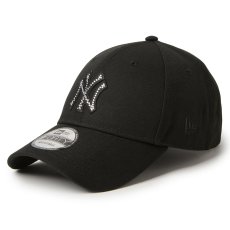 画像1: NEWERA（ニューエラ）“9FORTY Rhinestone ラインストーン ニューヨーク・ヤンキース ブラック” (1)